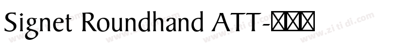 Signet Roundhand ATT字体转换